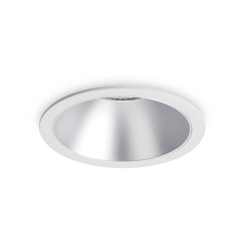 foto del prodotto faretto incasso moderno game alluminio bianco e argento led 11w 3000k