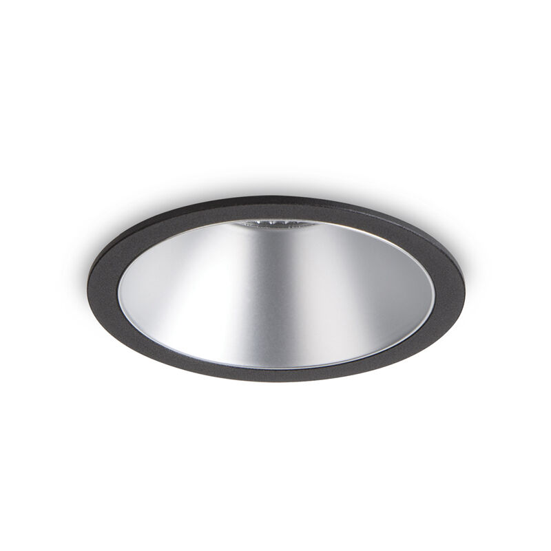 foto del prodotto faretto incasso moderno game alluminio nero e argento led 11w 3000k