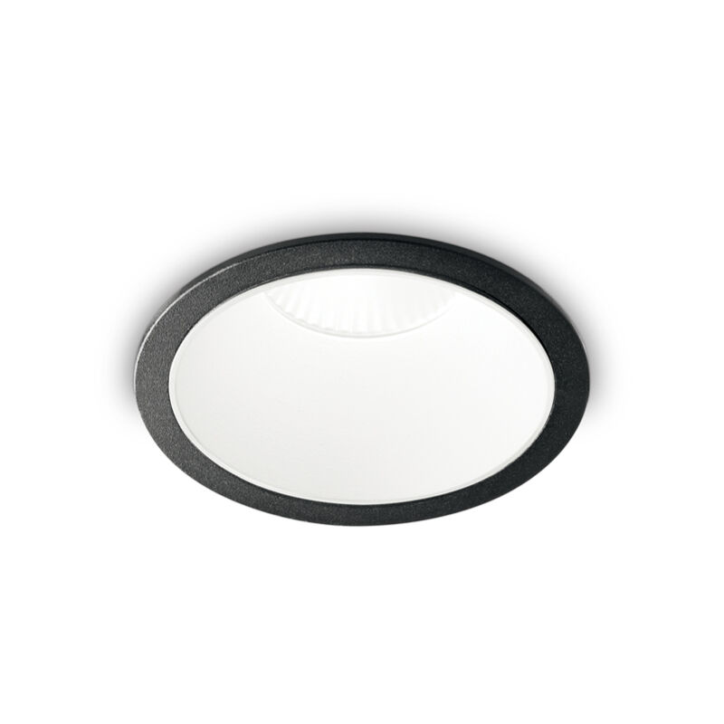 foto del prodotto faretto incasso moderno game alluminio nero e bianco led 11w 3000k