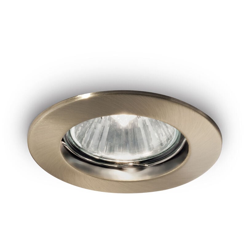 foto del prodotto faretto incasso moderno jazz metallo ottone brunito 1 luce gu10