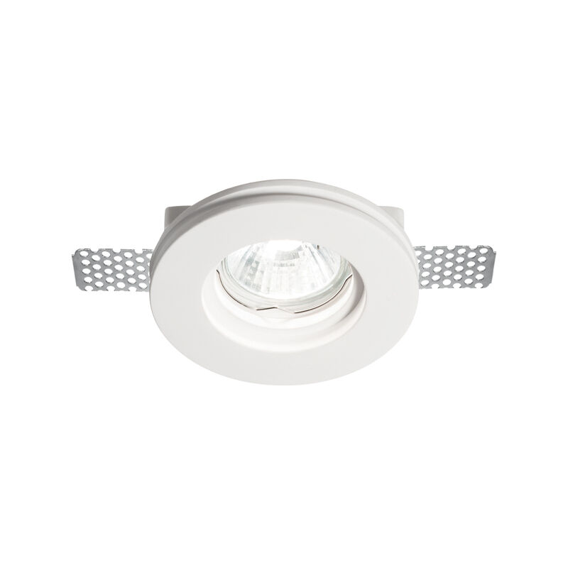 foto del prodotto faretto incasso moderno samba gesso bianco 1 luce gu10 d60cm