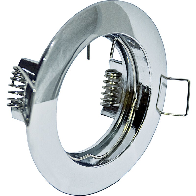 foto del prodotto faretto incasso run tondo alluminio cromo 1 luce gu10