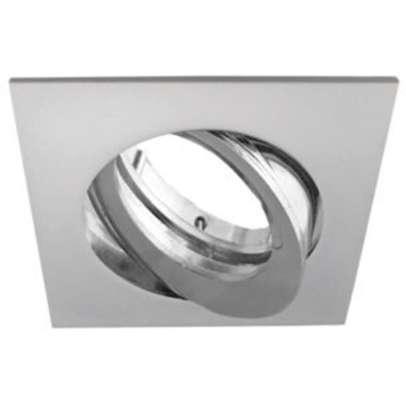 foto del prodotto faretto incasso soffitto quadrato, orientabile , ip20, gu10, bianco