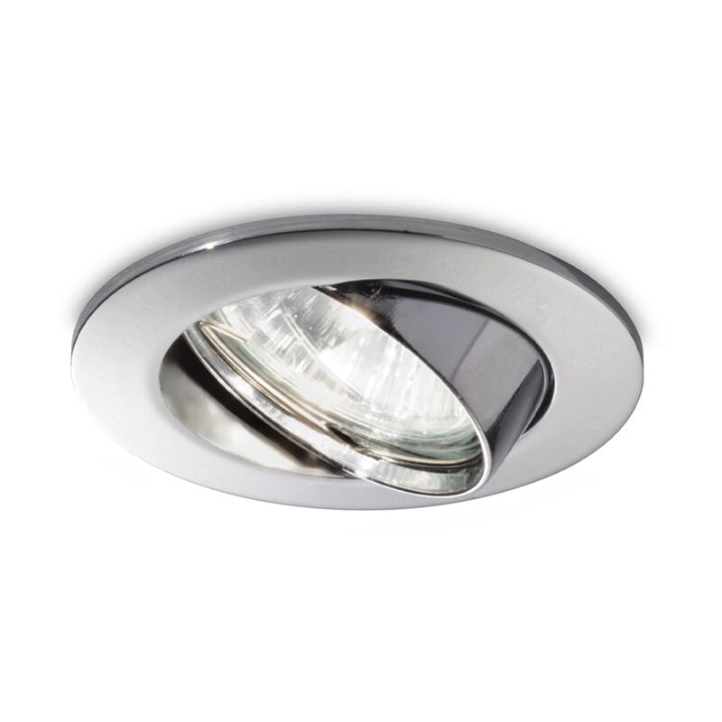 foto del prodotto faretto incasso swing metallo cromo 1 luce gu10