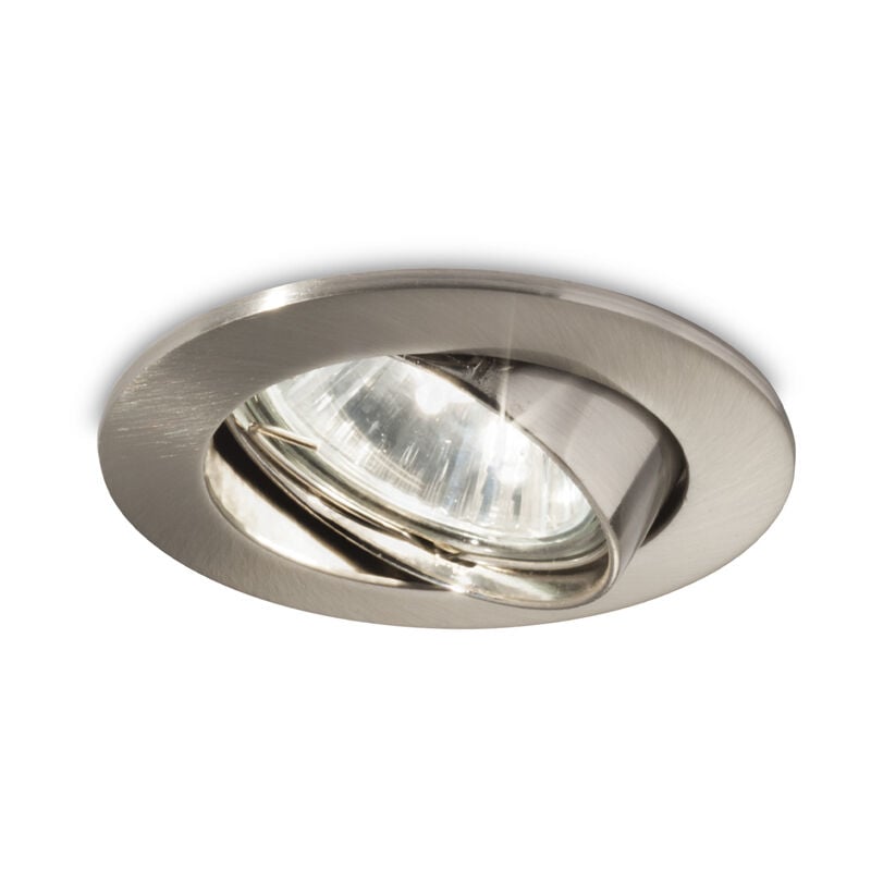 foto del prodotto faretto incasso swing metallo nickel 1 luce gu10