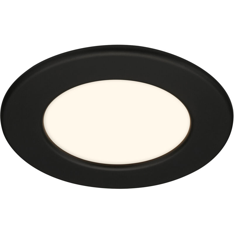 foto del prodotto faretto incasso thin plastica nero led integrato 6w 3000k