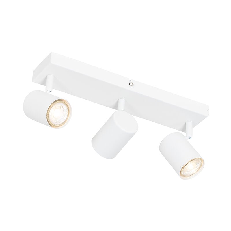 foto del prodotto faretto jeana - moderno - acciaio - bianco - allungato max. 3 x watt - qazqa