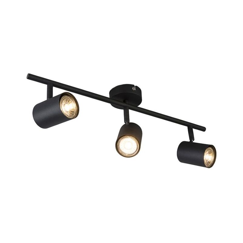 foto del prodotto faretto jeana moderno acciaio nero oblungo gu10 max. 3 x 5 watt qazqa