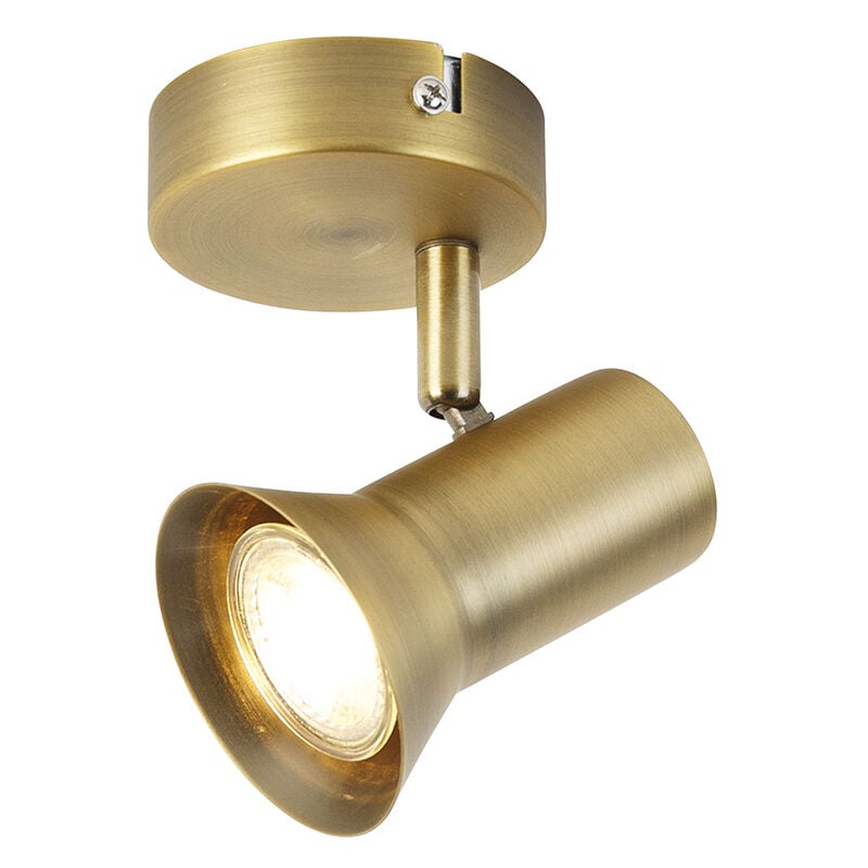 foto del prodotto faretto karin moderno acciaio bronzo tondo max. 1 x watt qazqa