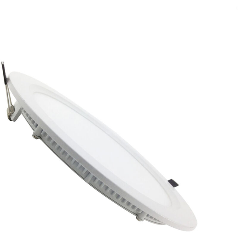 foto del prodotto faretto led 18w da incasso 18w rotondo slim bianco diametro 22cm f.i.208 215mmluce calda 3000k