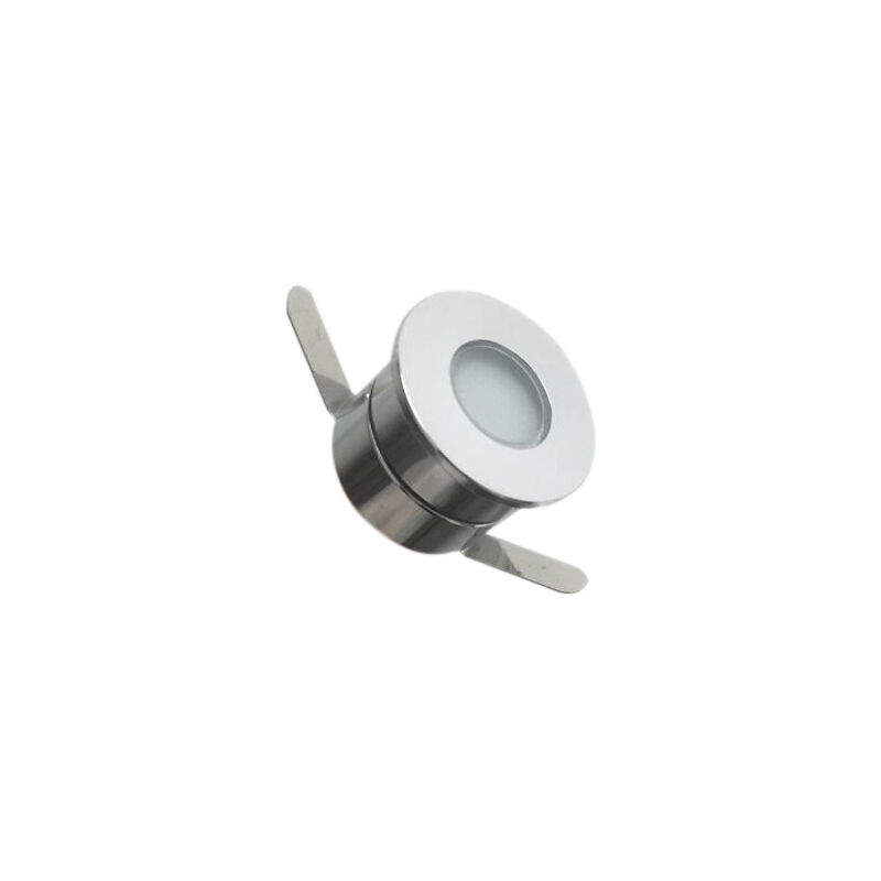 foto del prodotto faretto led 1w 12v calpestabile per esterno, piscina, fontane ip65 f.i.28 32mmluce blu 7500k