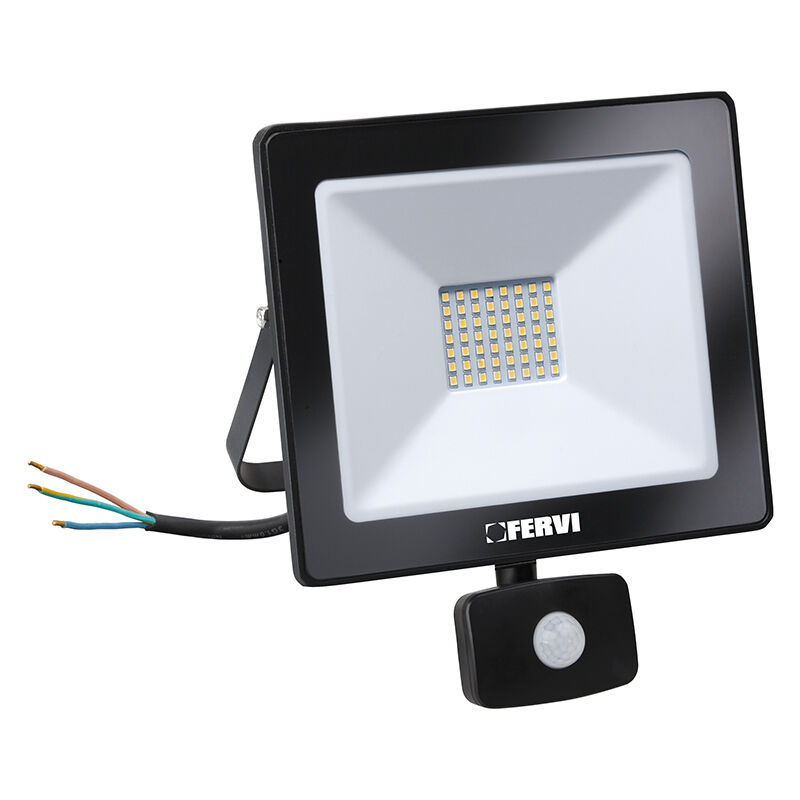 foto del prodotto faretto led 20w da esterno con sensore di movimento e luminosit fervi 0218 20s