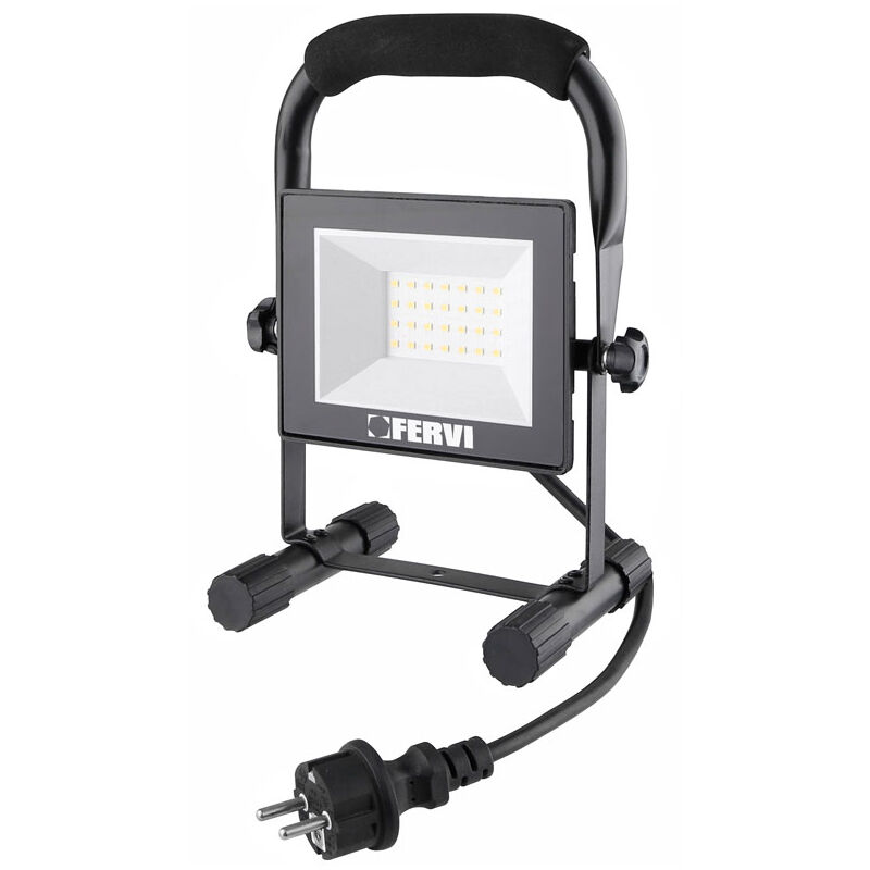 foto del prodotto faretto led 30w da esterno con supporto fervi 0218 30b