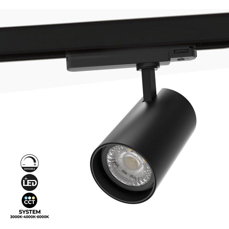 foto del prodotto faretto led a binario 36w cct triac dimmerabile