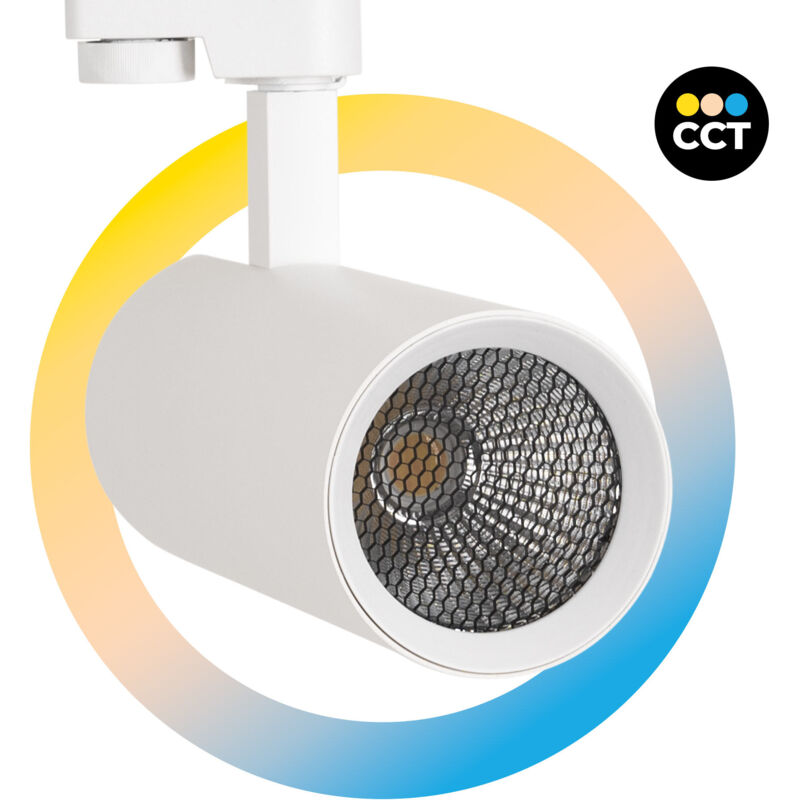 foto del prodotto faretto led a binario monofase 20w cct cri 90 1800 lm