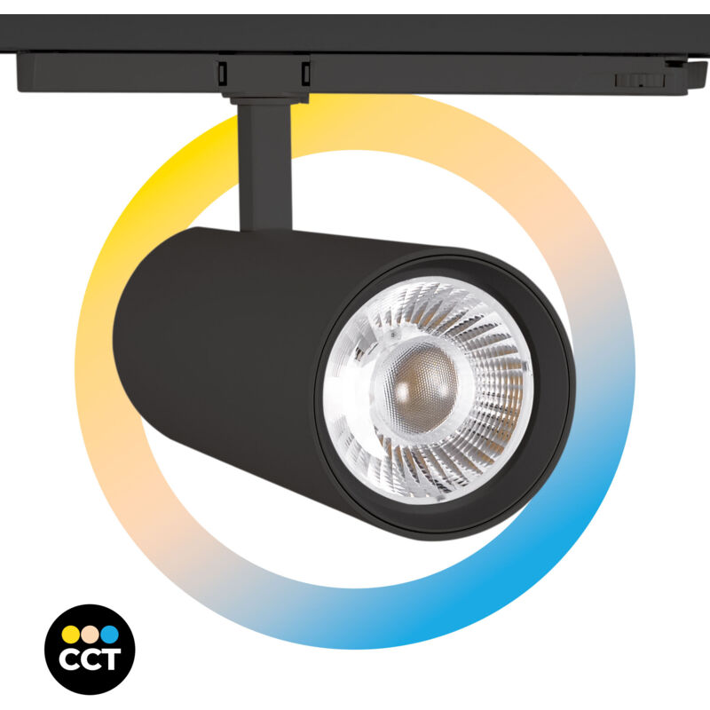 foto del prodotto faretto led a binario trifase 36w cct triac dimming cri90 