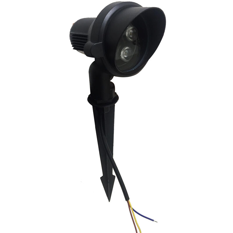 foto del prodotto faretto led a picchetto 5w illuminazione esterno da giardino f101 5wluce neutra naturale 4200k