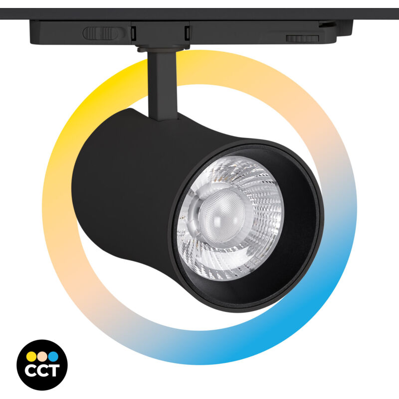 foto del prodotto faretto led architettonico a binario trifase cct 40w cri 90