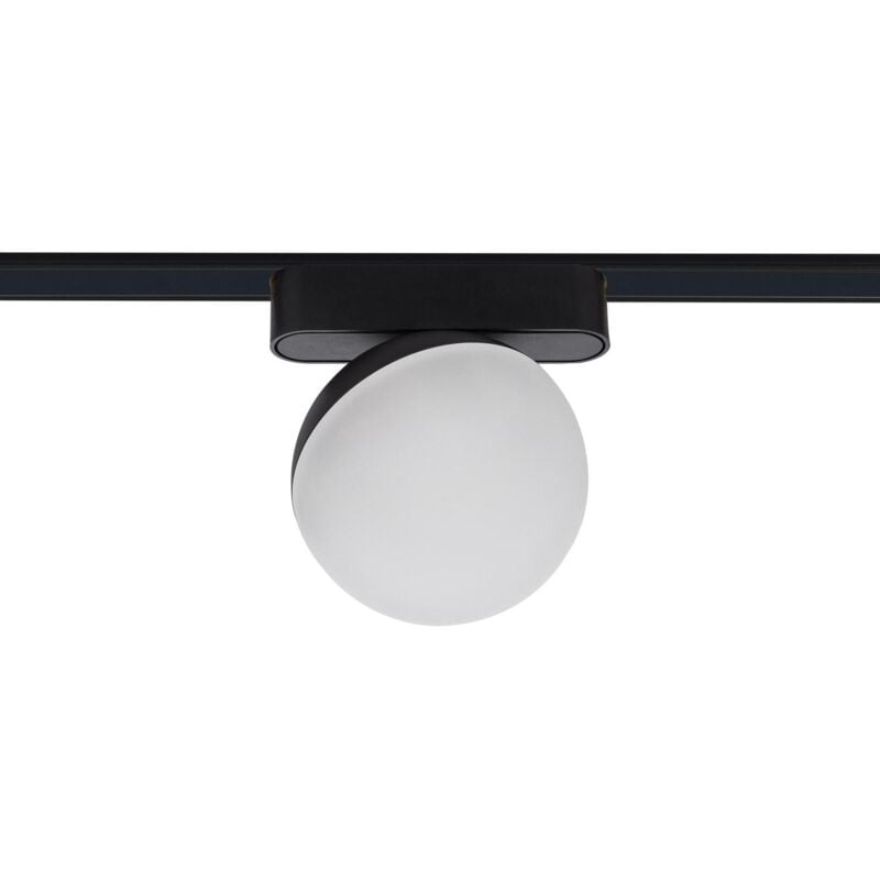 foto del prodotto faretto led binario magnatico monofase 25mm superslim 10w 48v nero 100 mm bianco caldo 2700k