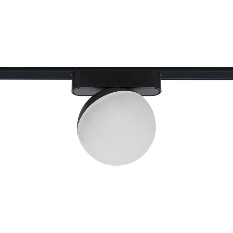 foto del prodotto faretto led binario magnatico monofase 25mm superslim 10w 48v nero 100 mm bianco naturale 4000k