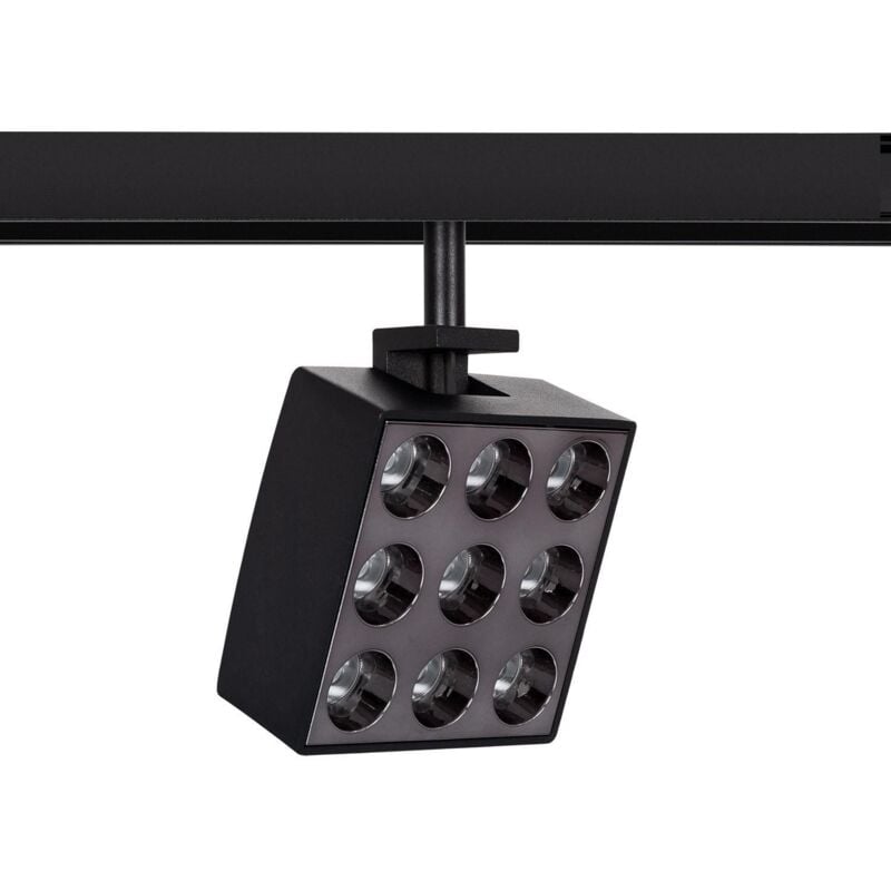 foto del prodotto faretto led binario magnetico 15w quadrado orientabile 20mm 48v bianco naturale 4000k