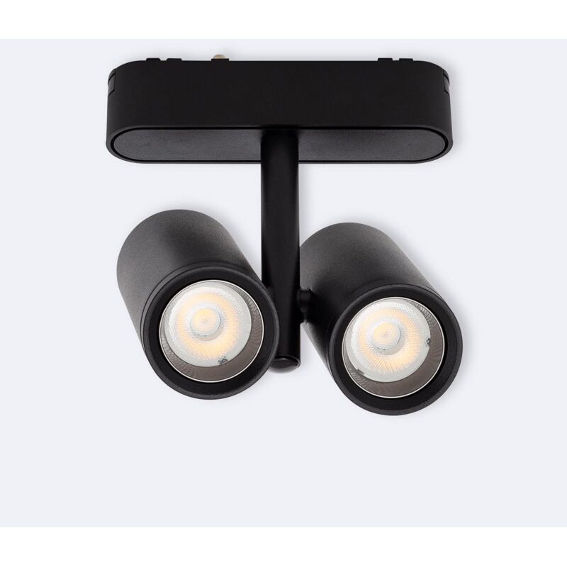 foto del prodotto faretto led binario magnetico 25mm superslim 16w quarzo 48v nero bianco naturale 4000k