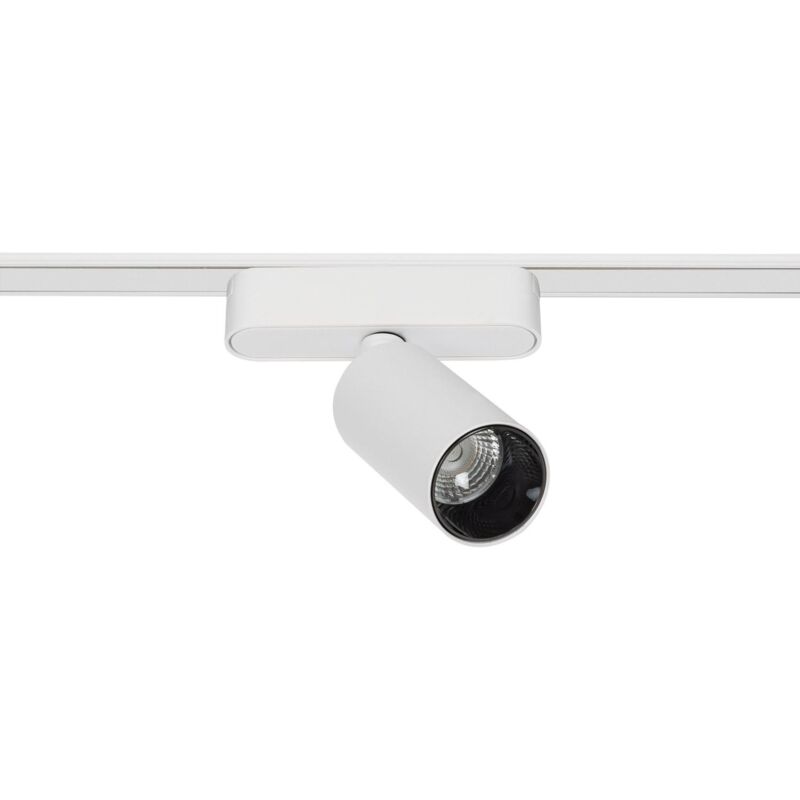 foto del prodotto faretto led binario magnetico monofase 25mm super slim 12w 48v cri90 bianco ugr16 bianco caldo 2700k