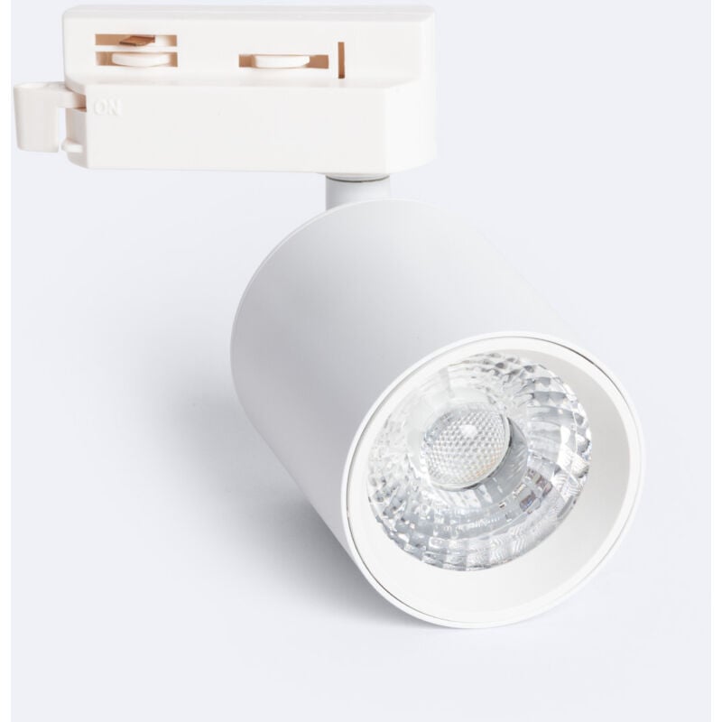 foto del prodotto faretto led binario monofase 10w regolabile mallet bianco bianco caldo 3000k