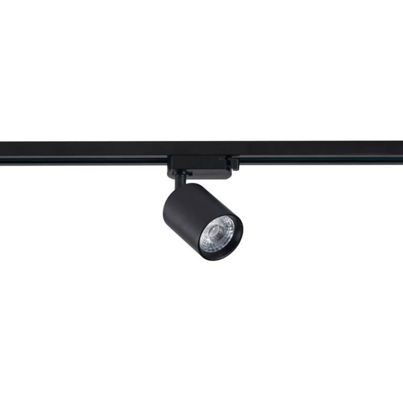 foto del prodotto faretto led binario monofase 10w regolabile mallet nero bianco caldo 3000k
