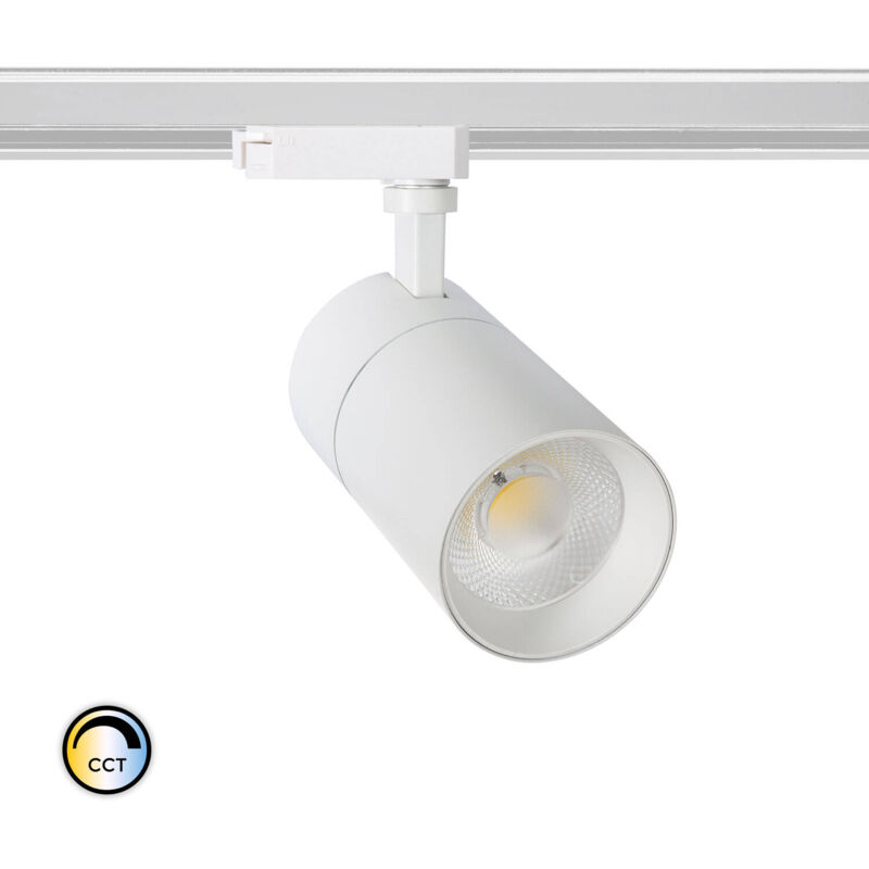 foto del prodotto faretto led binario monofase 20w regolabile mallet cct bianco