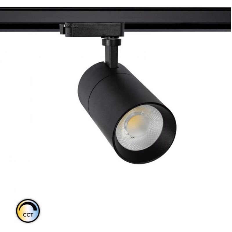 foto del prodotto faretto led binario monofase 20w regolabile mallet cct nero