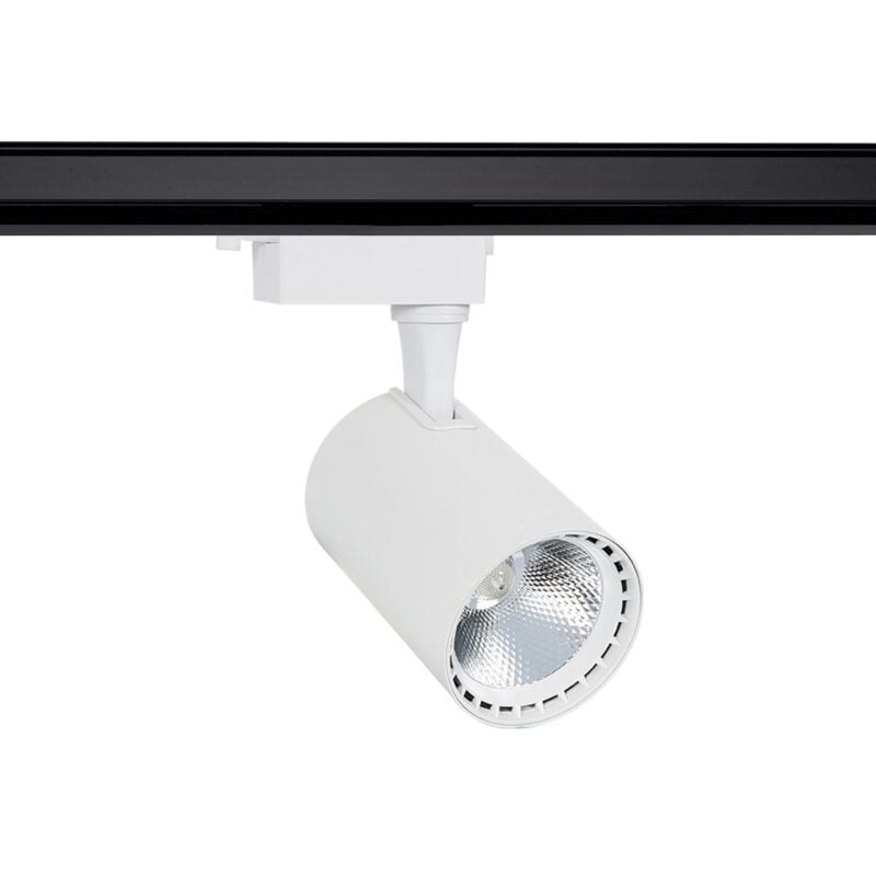 foto del prodotto faretto led binario monofase 30w bron bianco bianco caldo 3000k