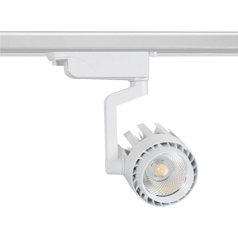 foto del prodotto faretto led binario monofase 30w dora bianco bianco freddo 5000k