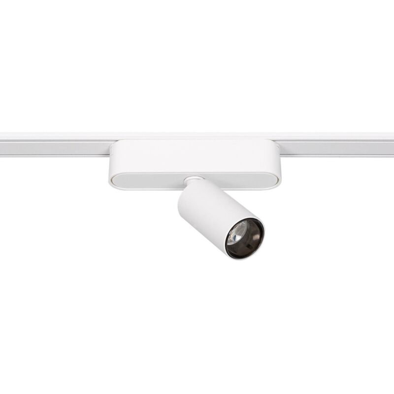 foto del prodotto faretto led binario monofase magnetico 25mm super slim 5w 48v cri90 bianco ugr16 bianco naturale 4000k