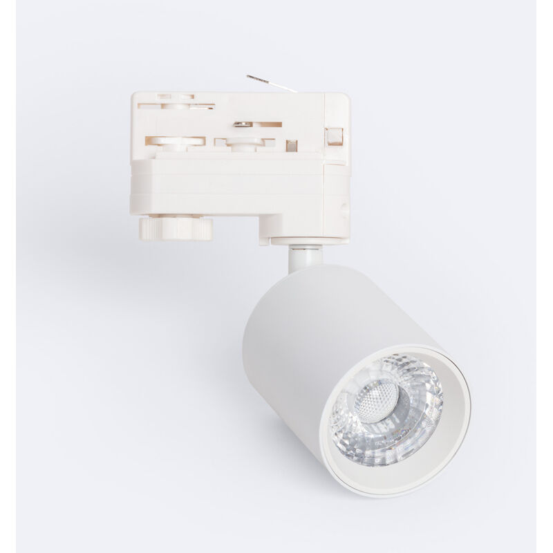 foto del prodotto faretto led binario trifase 10w regolabile mallet bianco bianco naturale 4000k