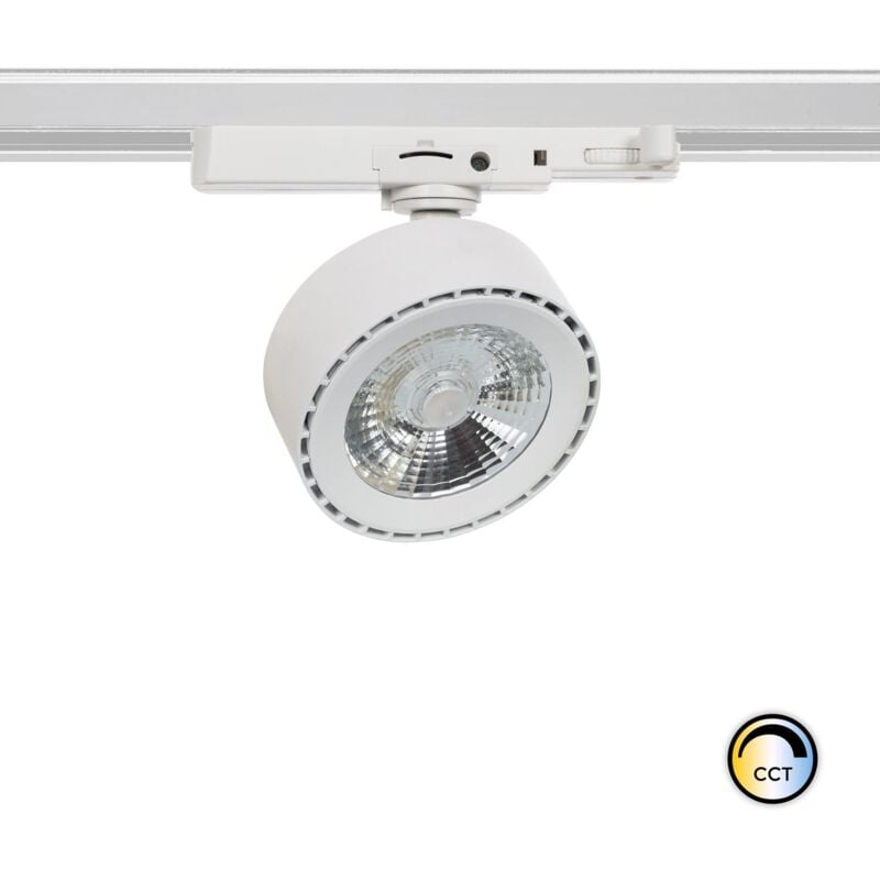 foto del prodotto faretto led binario trifase 20w onuba cct bianco selezionabile caldo naturale freddo 