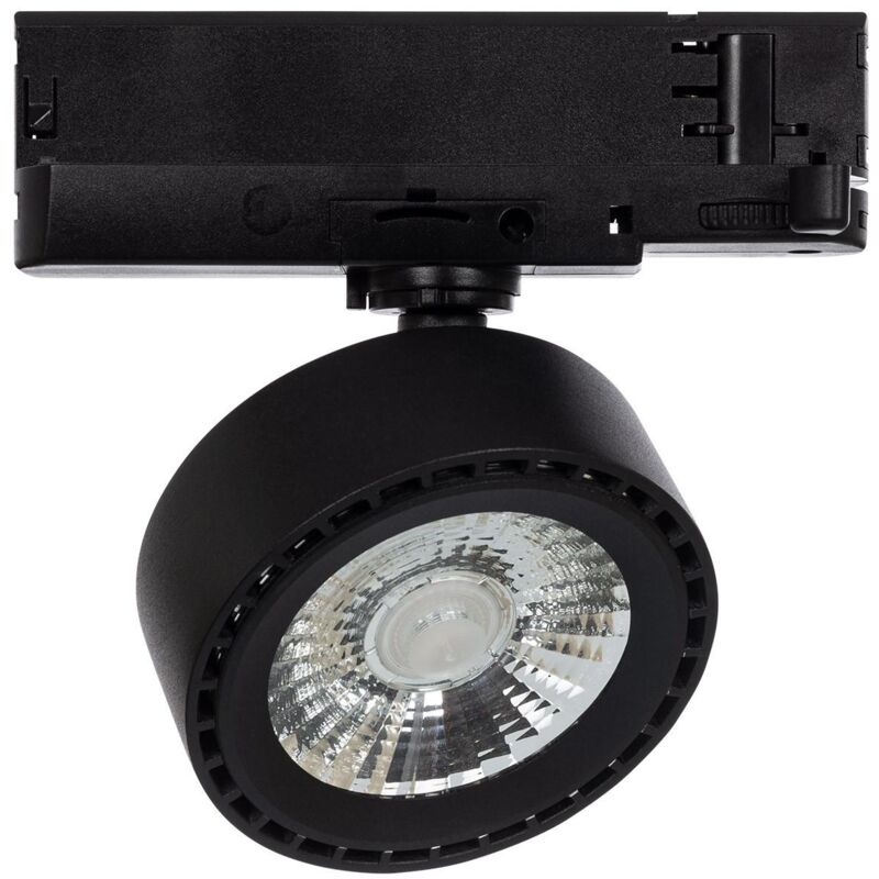 foto del prodotto faretto led binario trifase 20w onuba cct selezionabile nero selezionabile caldo naturale freddo 
