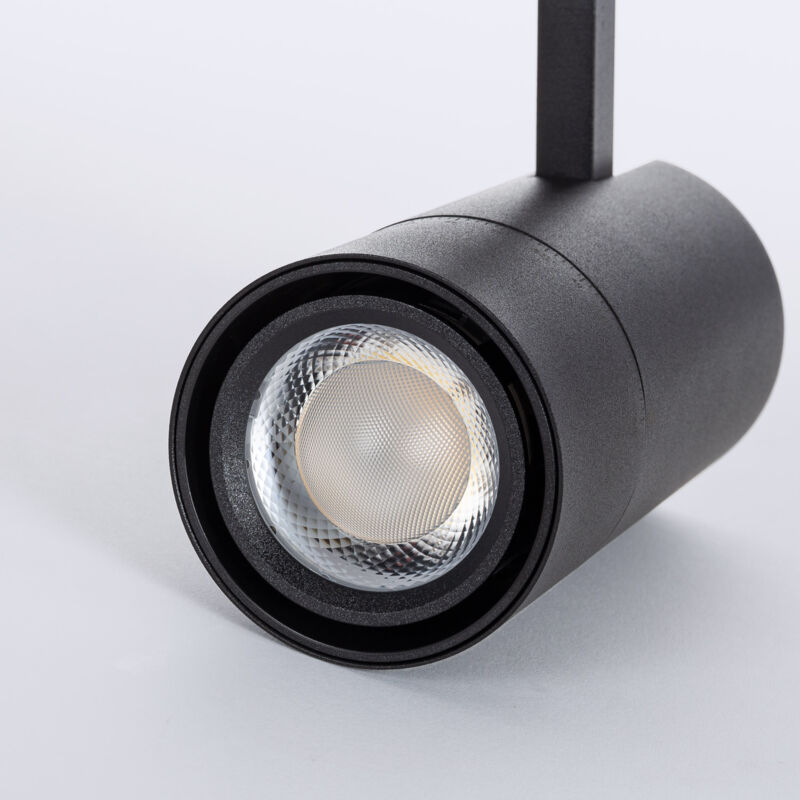 foto del prodotto faretto led binario trifase 20w wild cct cri90 no flicker multiangolo 24 60 nero