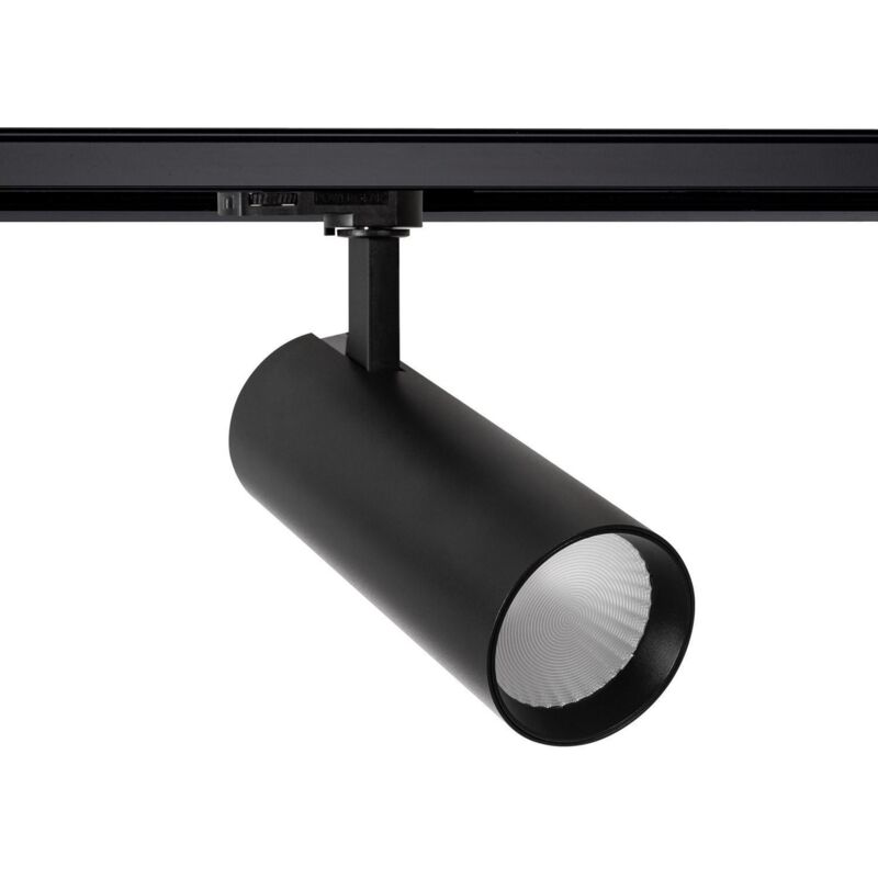 foto del prodotto faretto led binario trifase 30w bertha lifud nero 6000k bianco freddo