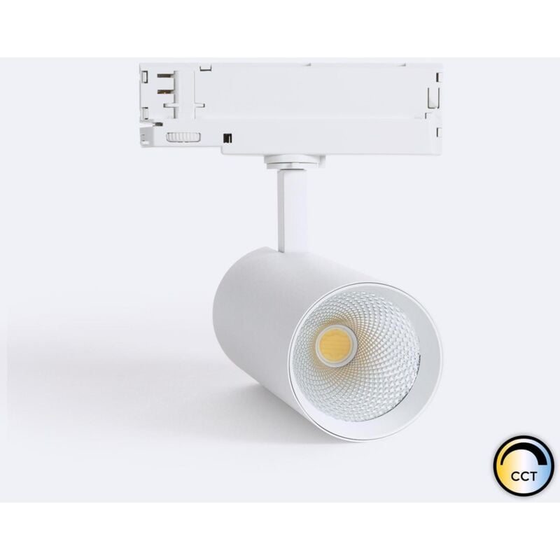 foto del prodotto faretto led binario trifase 30w carlo cct bianco 4000k 5000k 6000k selezionabile