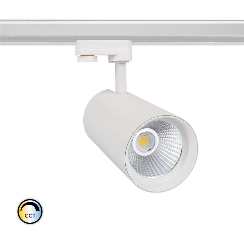 foto del prodotto faretto led binario trifase 30w cct d angelo bianco lifud selezionabile caldo naturale freddo 