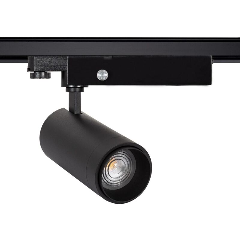 foto del prodotto faretto led binario trifase 30w regolabile wolf multiangolo 15 60 nero 3000k bianco caldo