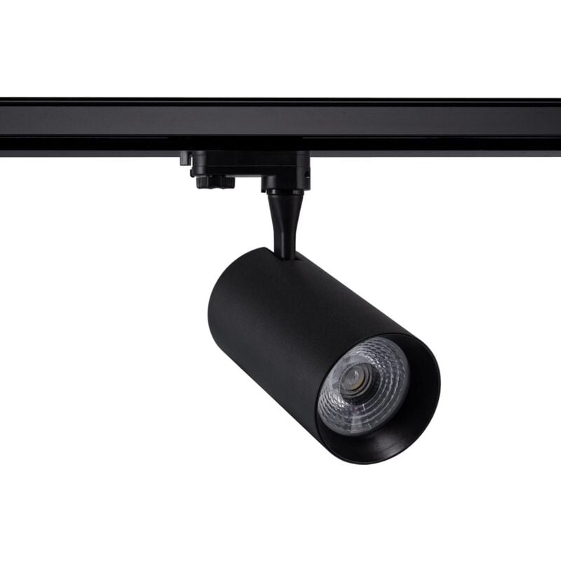 foto del prodotto faretto led binario trifase 30w vulcan nero bianco caldo 3000k