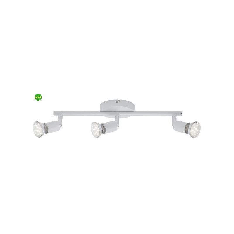 foto del prodotto faretto led briloner simple barra a 3 gu10 bianco