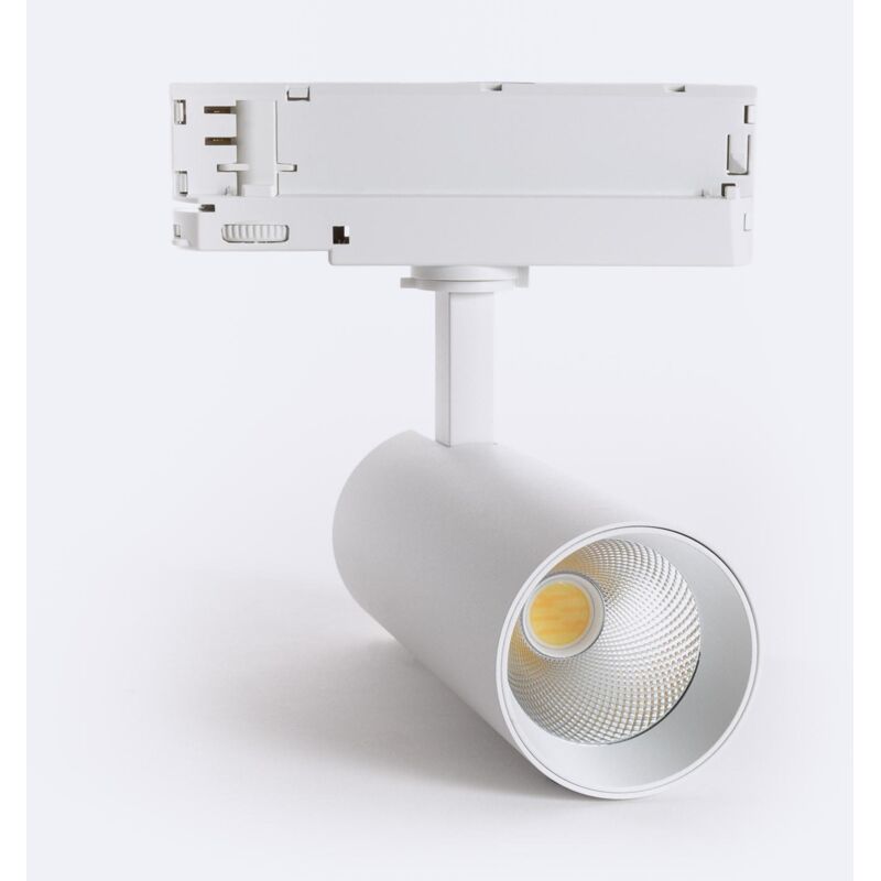 foto del prodotto faretto led carlo bianco 20w no flicker per binario trifase bianco naturale 5000k