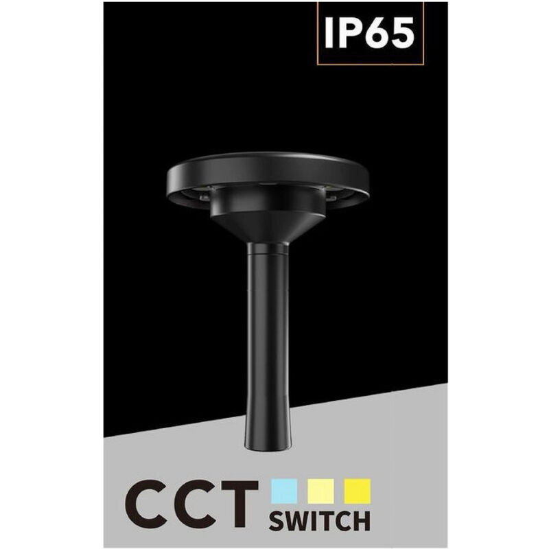 foto del prodotto faretto led cct 3 tonalit di colore solare ricaricabile impermeabile ip65 fy 3c trade shop traesio