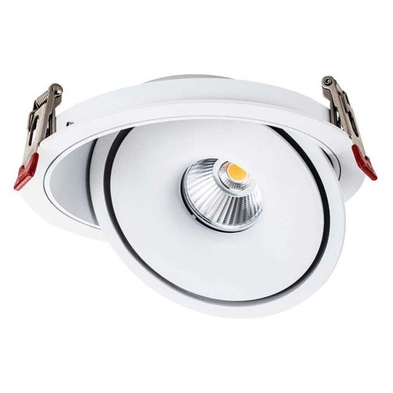foto del prodotto faretto led cob da incasso rotondo 12w 12043mm colore bianco 3in1 v tac