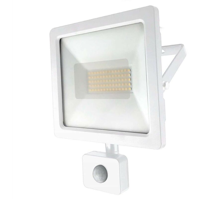 foto del prodotto faretto led con sensore 50w bianco 4000k