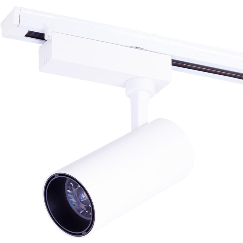 foto del prodotto faretto led da binario 30w 3000lm cri85 4200 k lumiastra monofase 40.000h lum atb095030 ww greenice