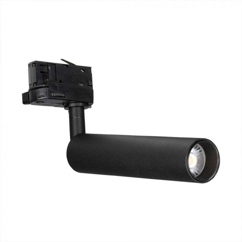 foto del prodotto faretto led da binario chip samsung 7w colore nero 3000k v tac
